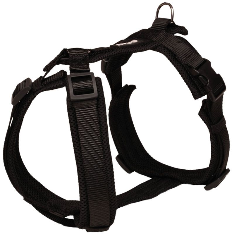 Petlando Mesh Y-Comfort Geschirr, XS: 28-52cm/32-50cm, schwa