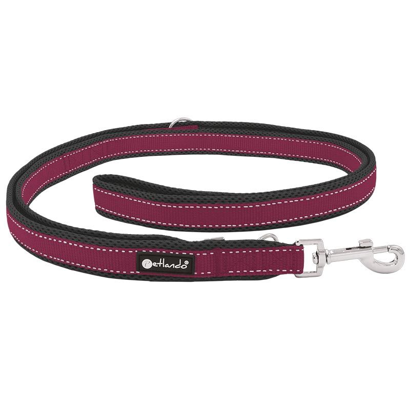 Petlando Outdoor Führleine, S: 15mm/2,3m, berry