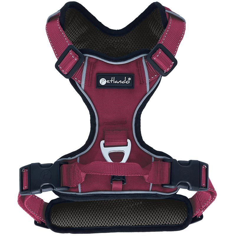 Petlando Outdoor Geschirr, XS: 38-46cm, berry