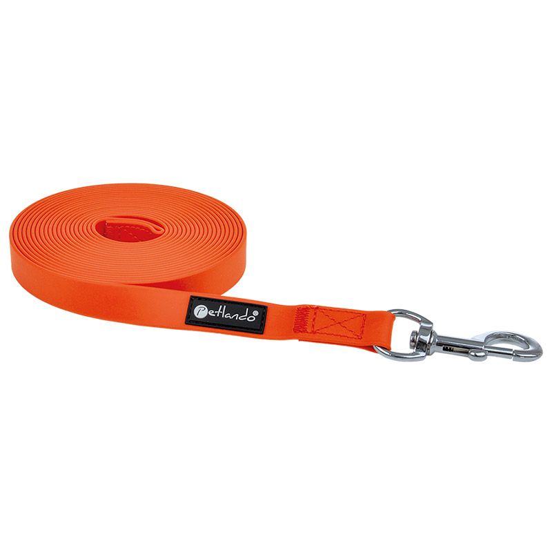 Petlando Trekking Schleppleine, 5m/20mm, orange