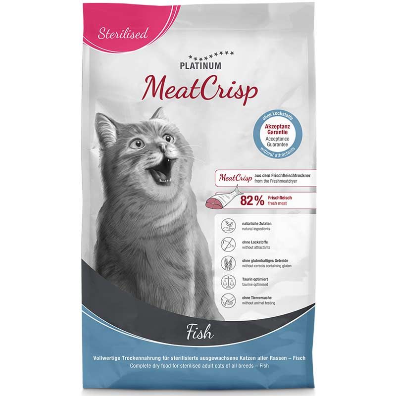 Platinum Katze MeatCrisp Sterilised Fish 3kg