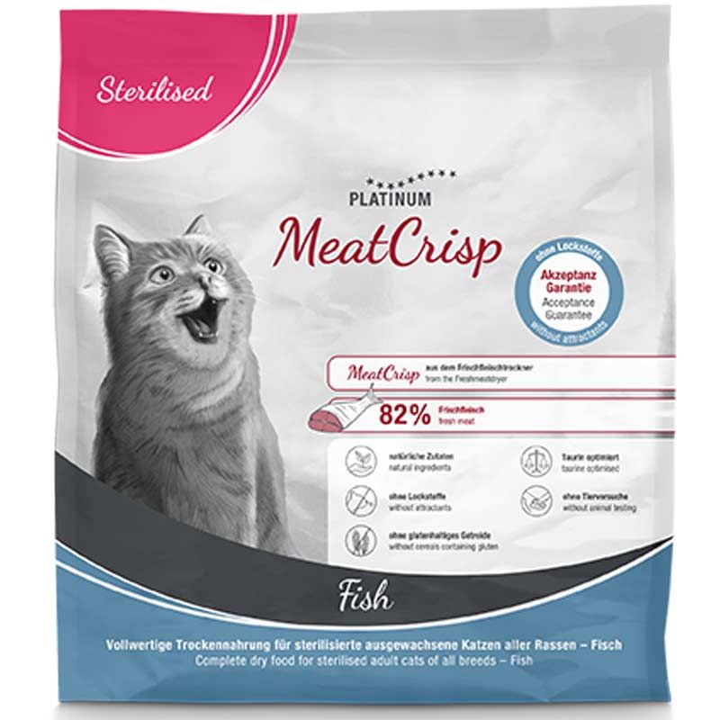 Platinum Katze MeatCrisp Sterilised Fish 400g