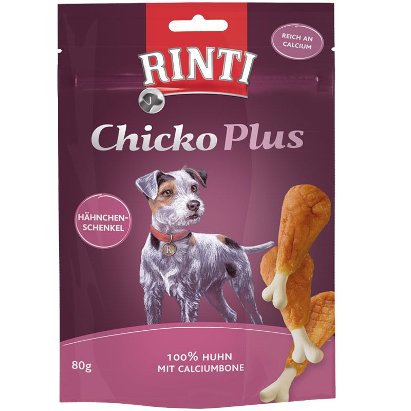 Rinti Snack Chicko PLUS Hähnchenschenkel 80g
