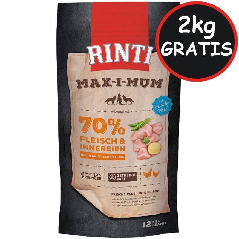 Rinti Max-i-Mum Huhn 12kg + 2kg Aktion