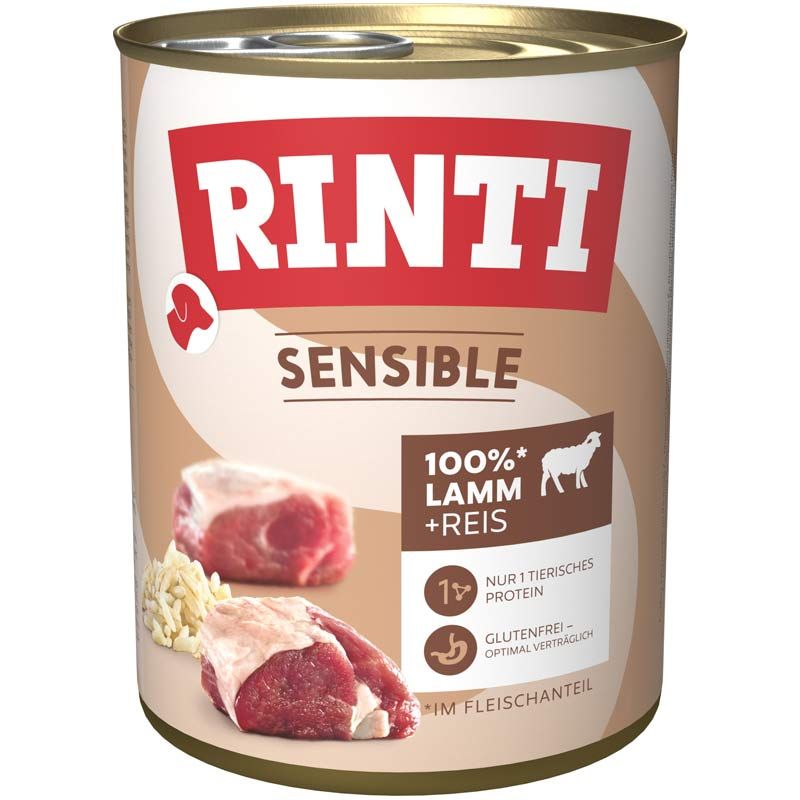 Rinti Sensible Lamm & Reis 800g