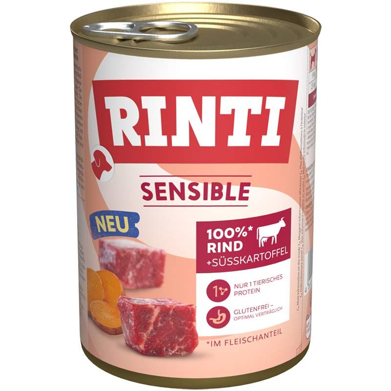 Rinti Sensible Rind + Süsskartoffel 400g