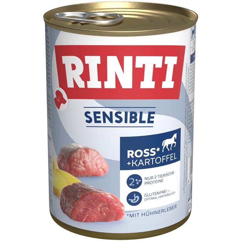 Rinti Sensible Ross, Hühnerleber & Kartoffel 400g