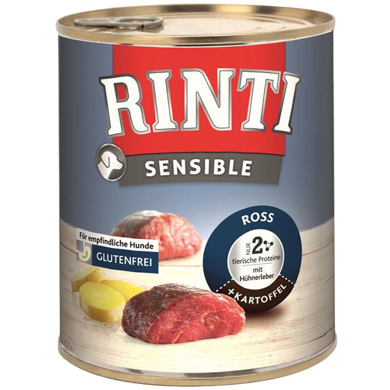 Rinti Sensible Ross, Hühnerleber & Kartoffel 800g