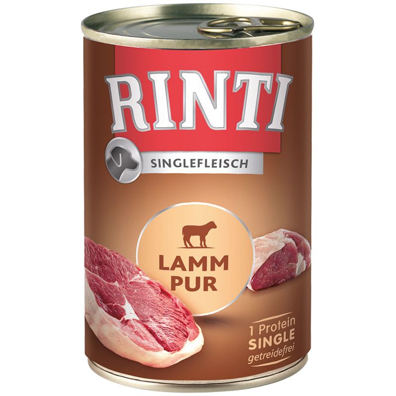 Rinti Singlefleisch Lamm Pur 400g