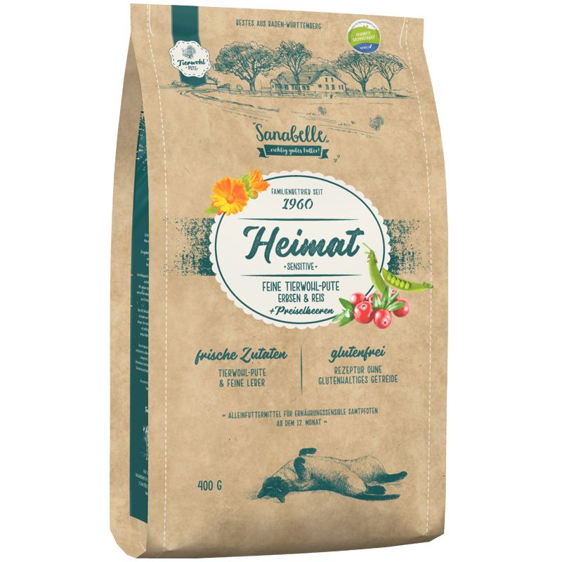 Sanabelle Heimat Sensitive mit feiner Tierwohl-Pute 400g