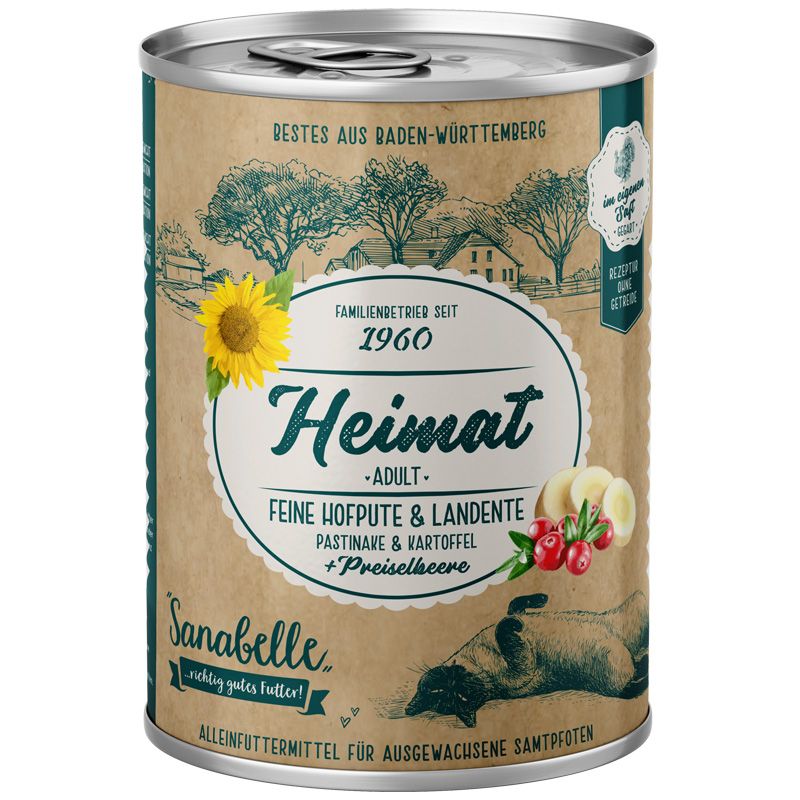 Sanabelle Heimat Dose Adult feine Hofpute + Landente 400g