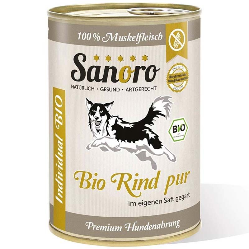 Sanoro Pures Muskelfleisch Bio-Rind pur 400g