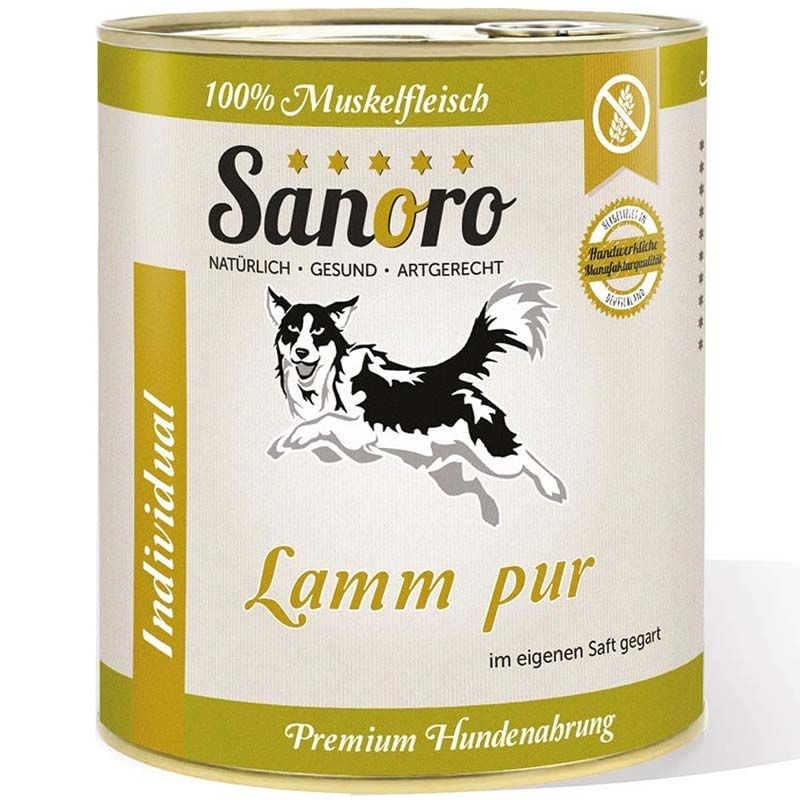Sanoro Pures Muskelfleisch Lamm pur 800g
