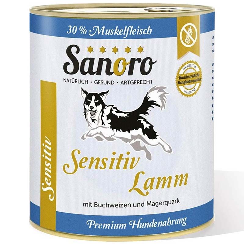 Sanoro Sensitiv Lamm mit Bio-Karotte und Bio-Buchweizen 800g