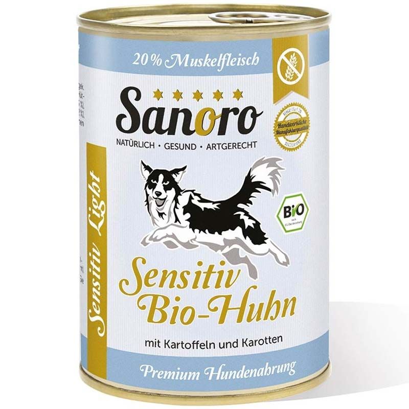 Sanoro Sensitiv Light Bio-Huhn mit Kartoffeln+Karotten 400g