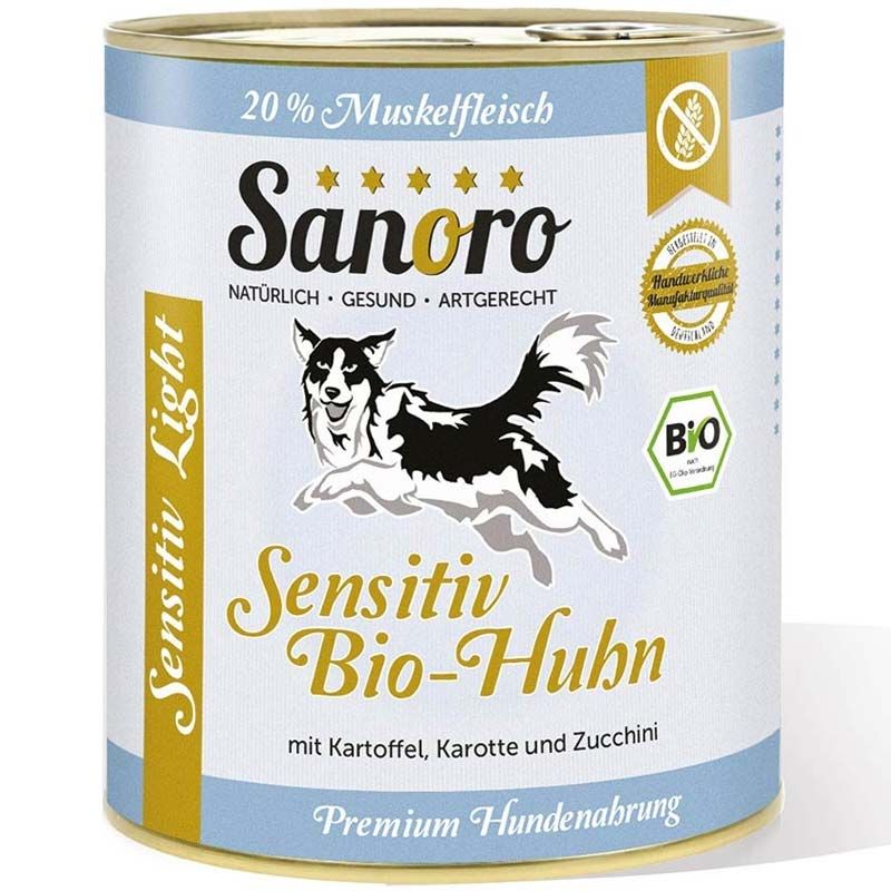 Sanoro Sensitiv Light Bio-Huhn mit Kartoffeln+Karotten 800g