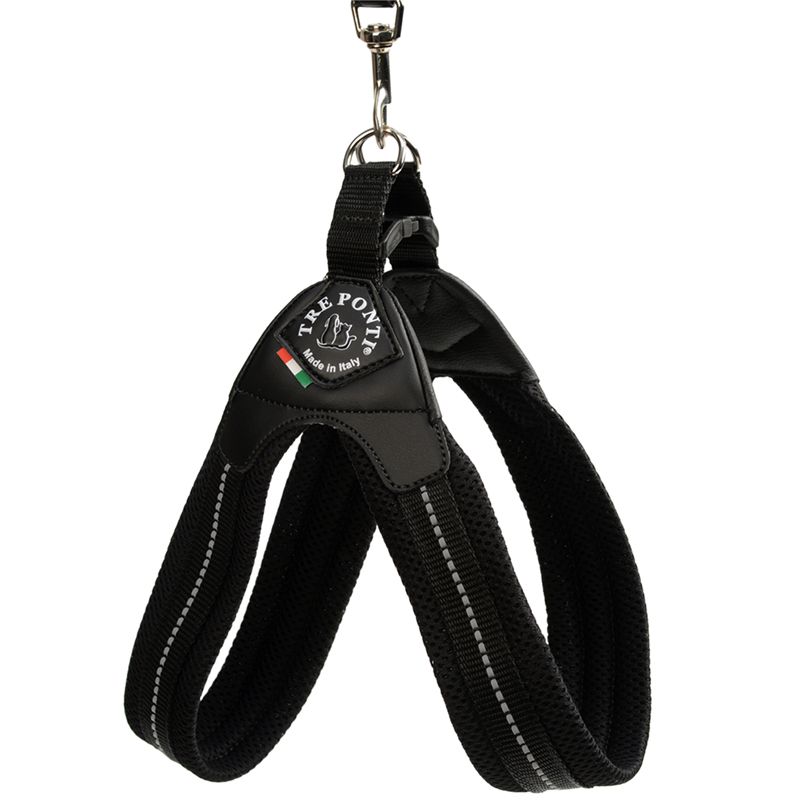 Tre Ponti Easy Fit Soft-Geschirr, Gr. 1, schwarz