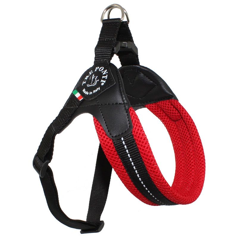 Tre Ponti Easy Fit Soft-Geschirr Bauchgurt, Gr. 1, rot