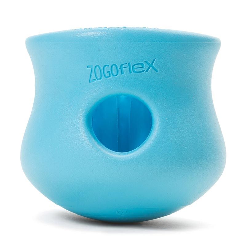 West Paw Zogoflex Hundespielzeug Toppl Gr.S, 8cm, blau