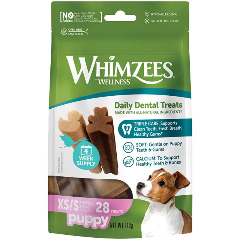 Whimzees Dog Snack Value Bag Puppy XS/S 28 Stück