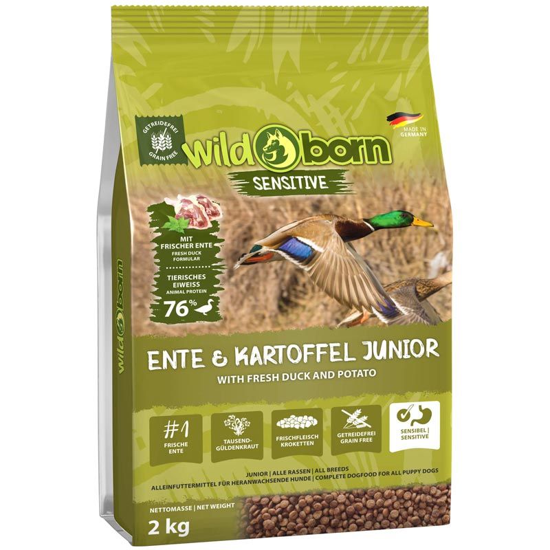 Wildborn Ente und Kartoffel Junior 2kg
