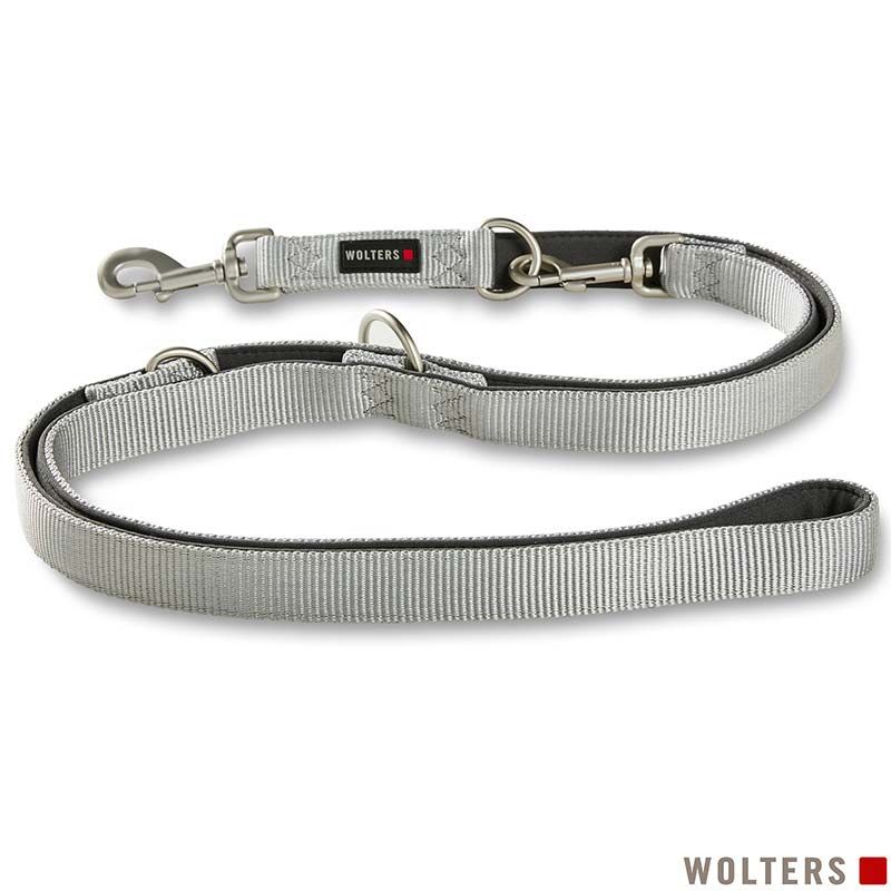 Wolters Führleine Prof. Comfort, Gr.M 200cmx15mm silber grau