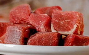 Angerichtetes Fleisch von B.A.R.F.
